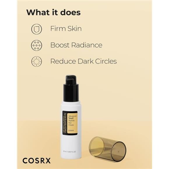 COSRX Snail Mucin Peptide Under Eye Cream, 0.84 fl oz, 73.7% Snail Mucin and - Picture 4 of 7